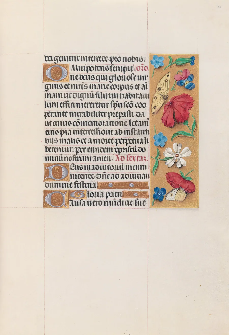 Hours of Queen Isabella the Catholic, Queen of Spain:  Fol. 83r by Master of the First Prayerbook of Maximillian