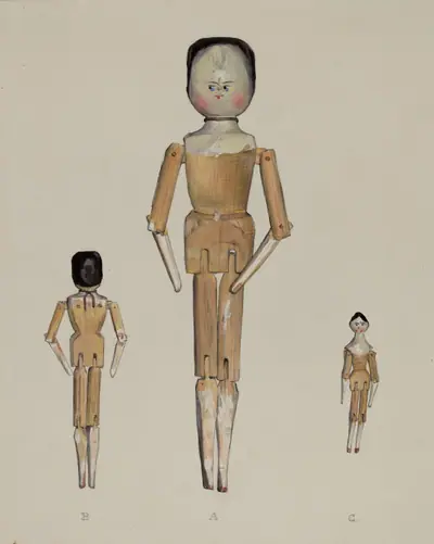 Jointed Wooden Dolls