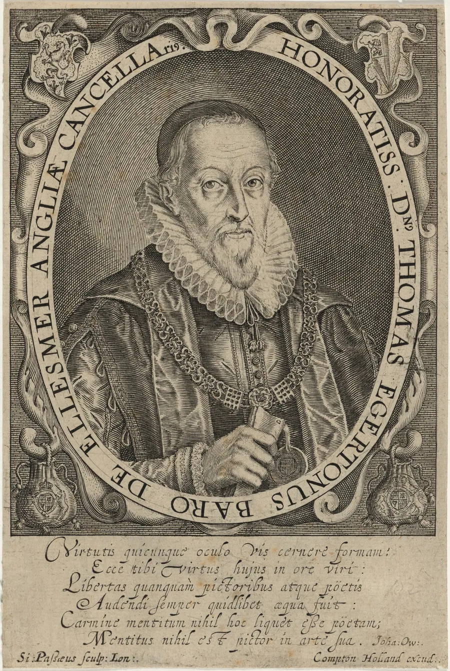 Thomas Egerton, First Viscount of Brackley by Simon van de Passe
