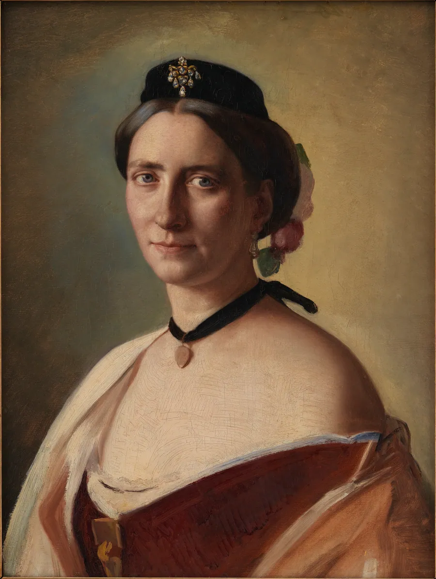 Kunstnerens hustru, fru Alma Bloch, f. Trepka by Carl Bloch