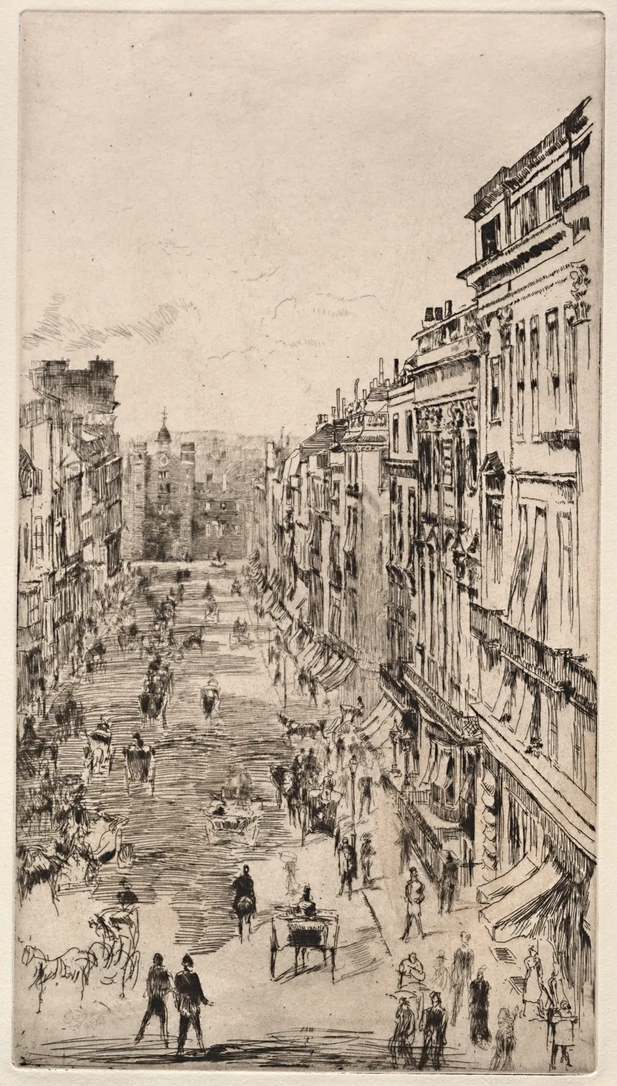 St. James Street by James McNeill Whistler