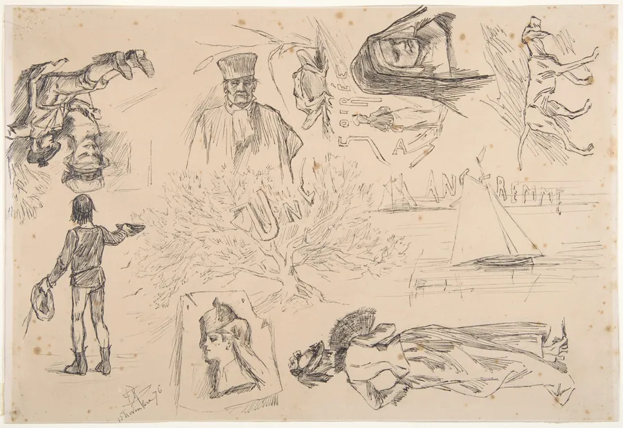 Une Soirée Anseremme by Félicien Rops