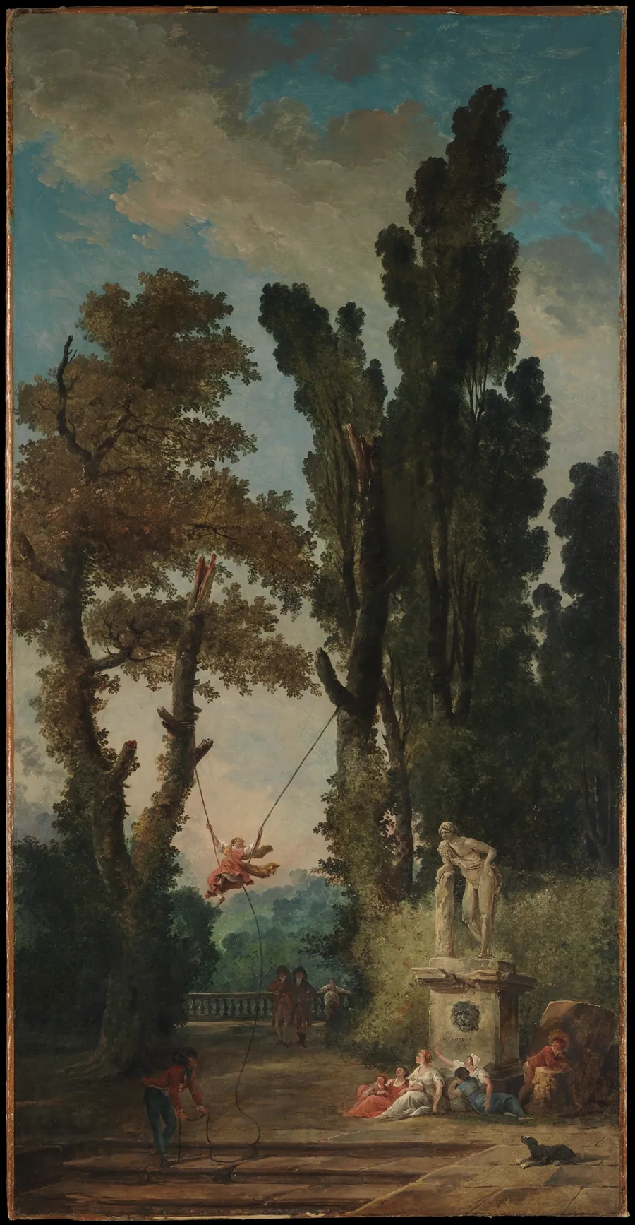 The Swing by Hubert Robert