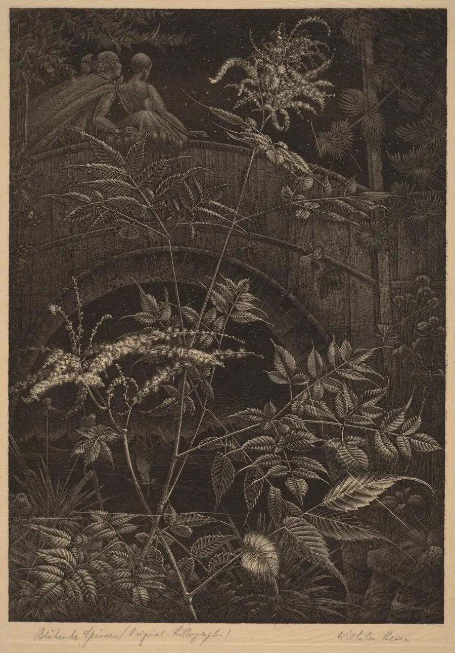 Blühende Spireen (Blooming Spiraea) by Wilhelm Heise