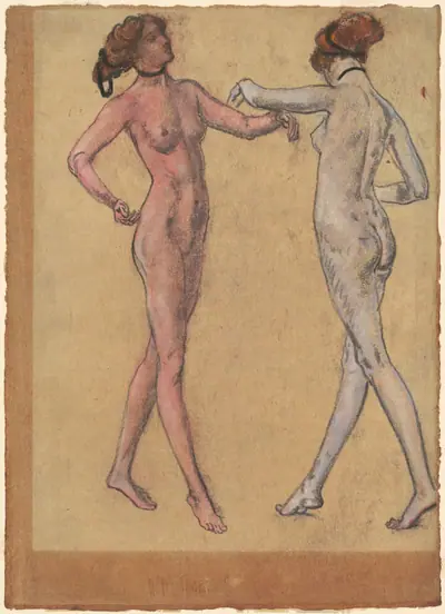 Two Views of a Dancing Nude