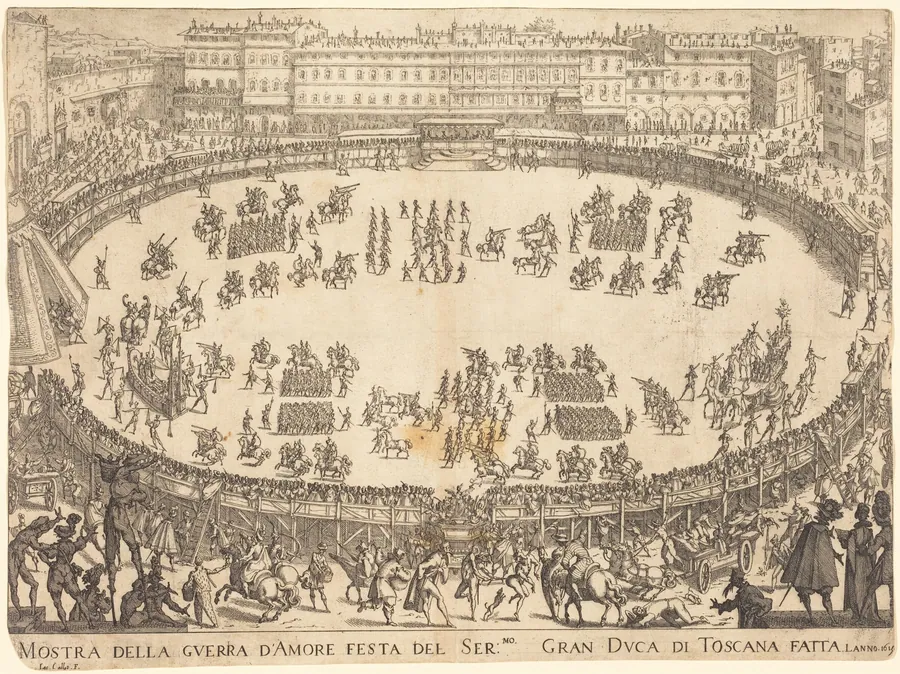 Parade in the Amphitheater by Jacques Callot