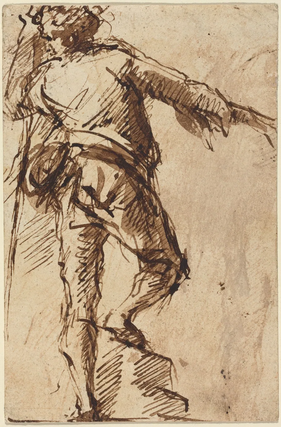 A Young Man with a Staff by Giovanni Battista Piranesi