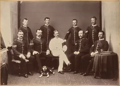 Captain Watkins and Non Com. officers