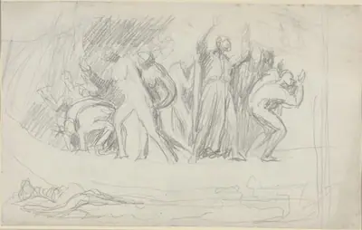 Study for "The Deluge"