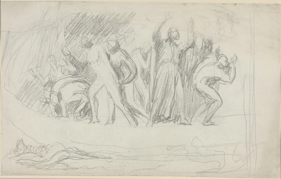 Study for "The Deluge" by George Romney