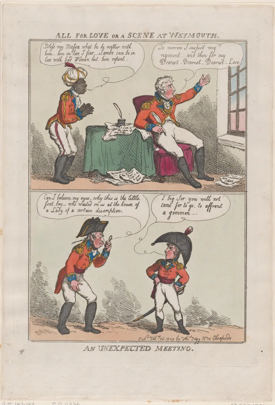 All for Love or A Scene at Weymouth, An Unexpected Meeting by Prince Frederick Augustus, Duke of York and Albany