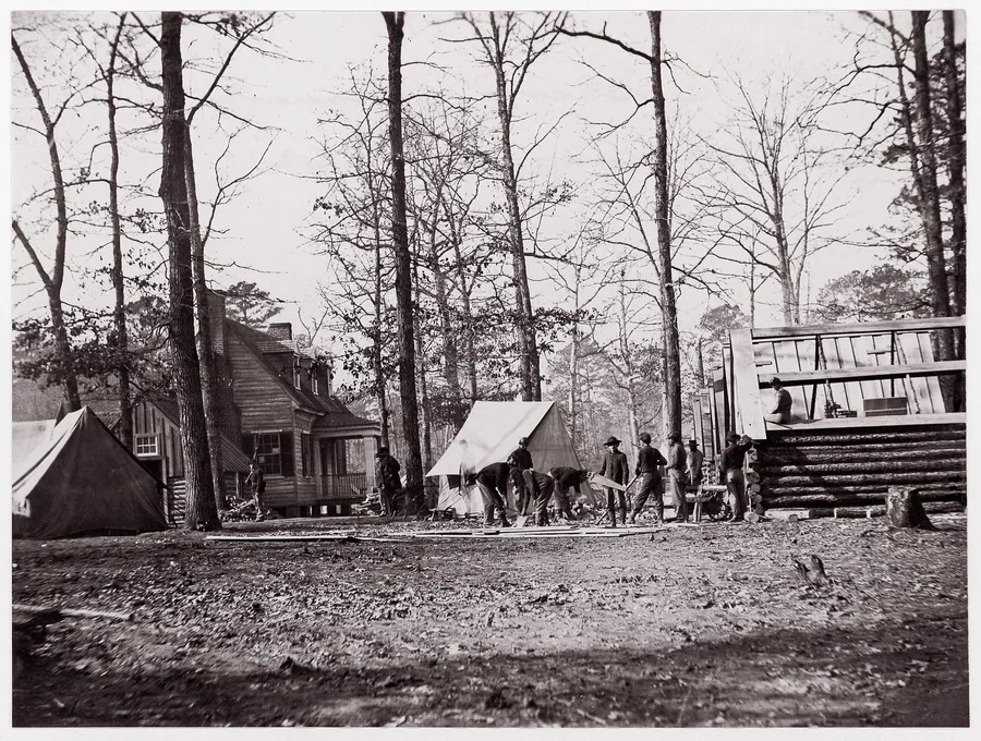 General Butler's Headquarters, Chapin's Farm, Virginia by Andrew Joseph Russell