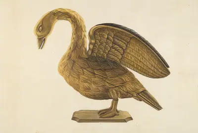 Carved Goose