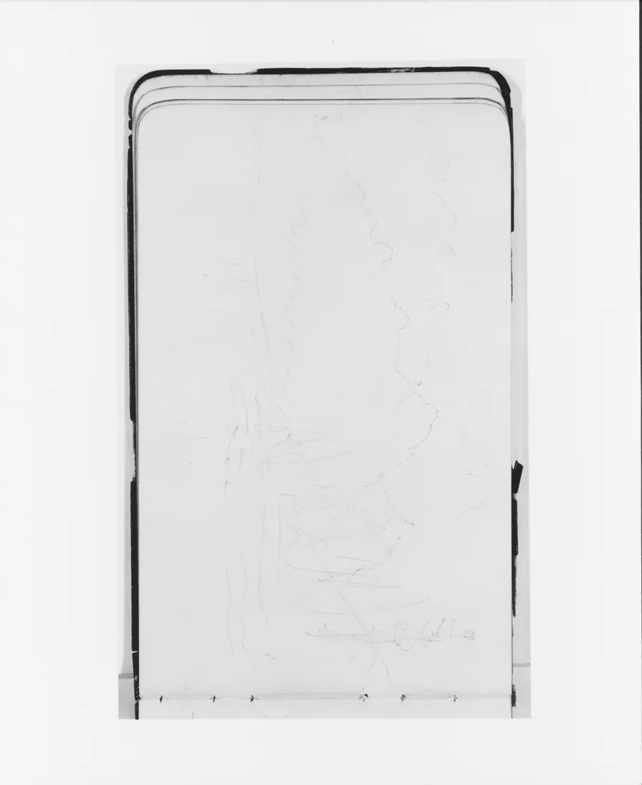 Sketch of Mountains, Peaks, and Terrain (from Sketchbook) by Albert Bierstadt
