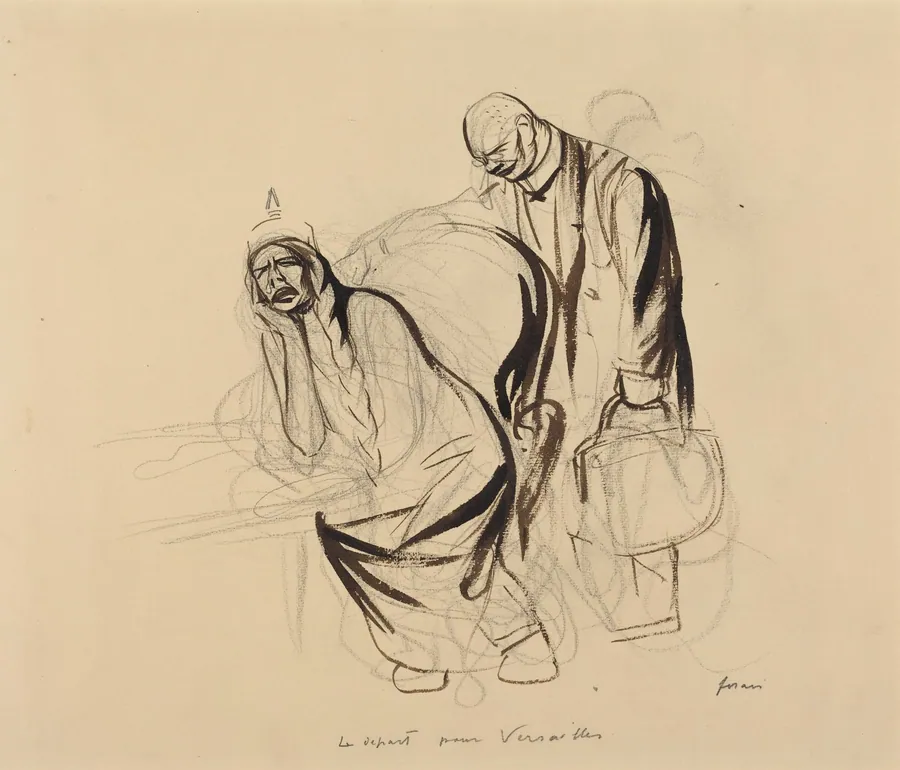Le depart pour Versailles by Jean-Louis Forain
