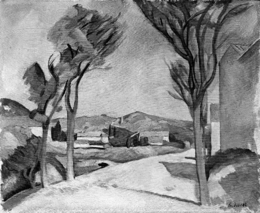 Route à Villeneuve-les-Avignon by Henri Doucet