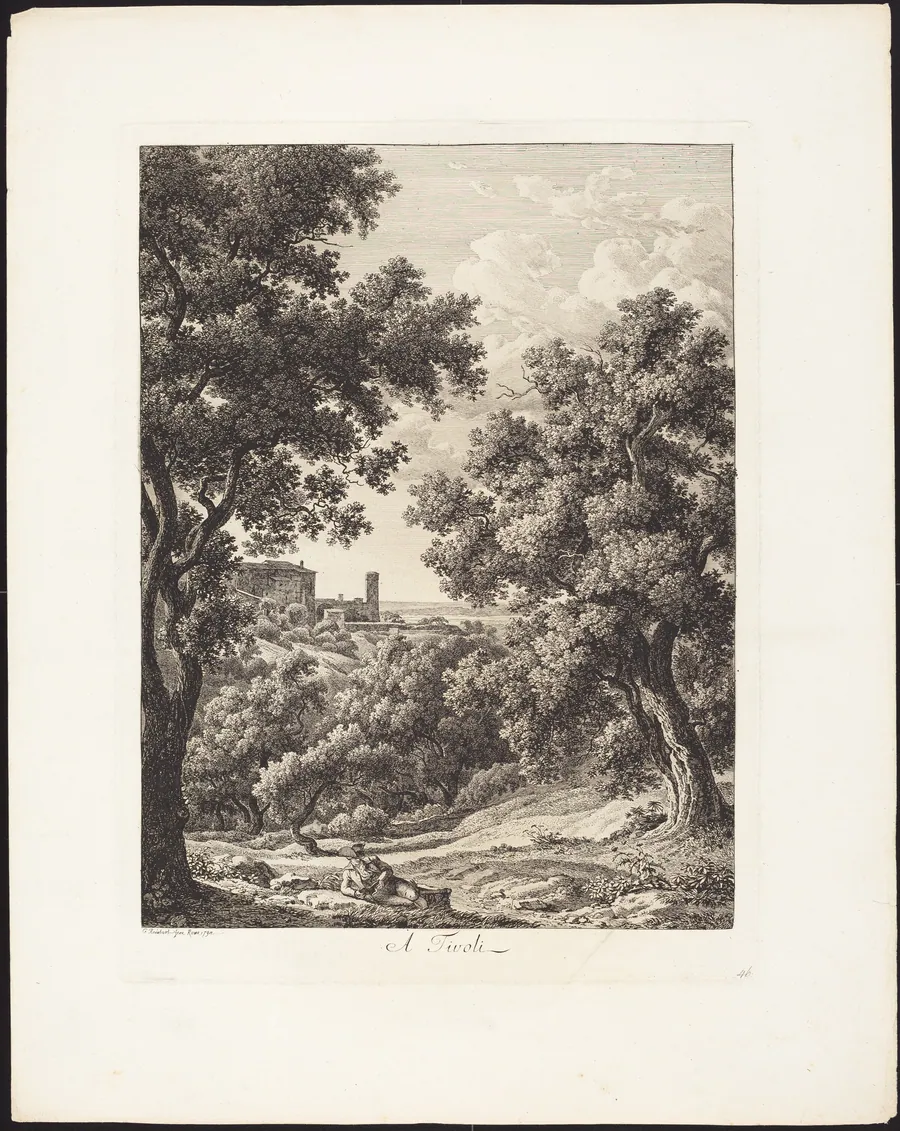 A Tivoli by Johann Christian Reinhart