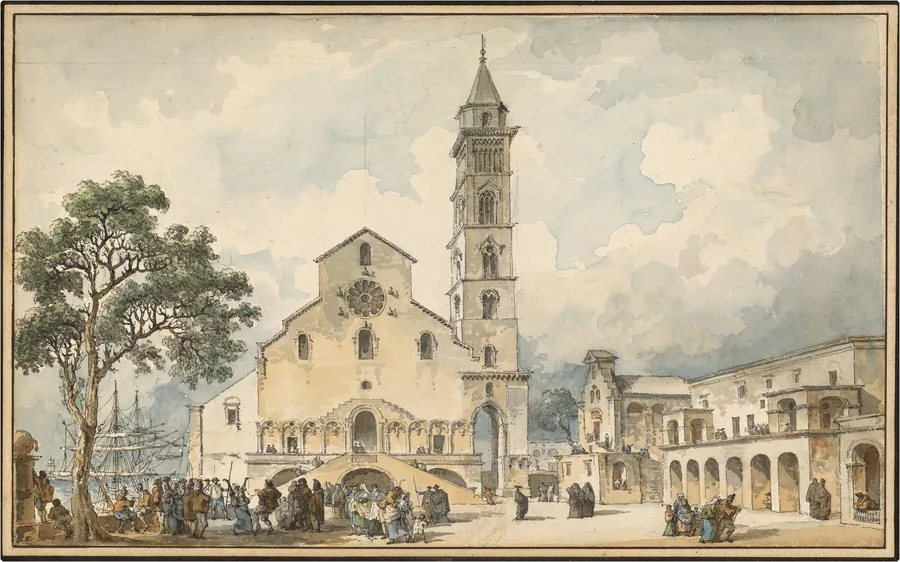 The Cathedral at Trani by Louis-Jean Desprez