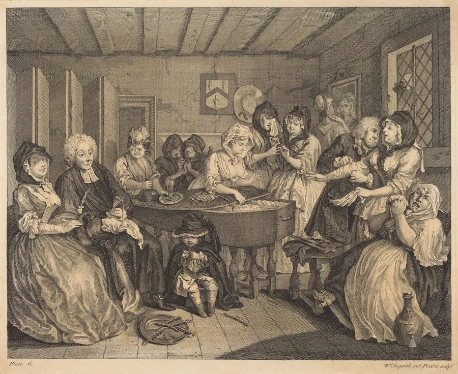 A Harlot's Progress: pl.6 by William Hogarth