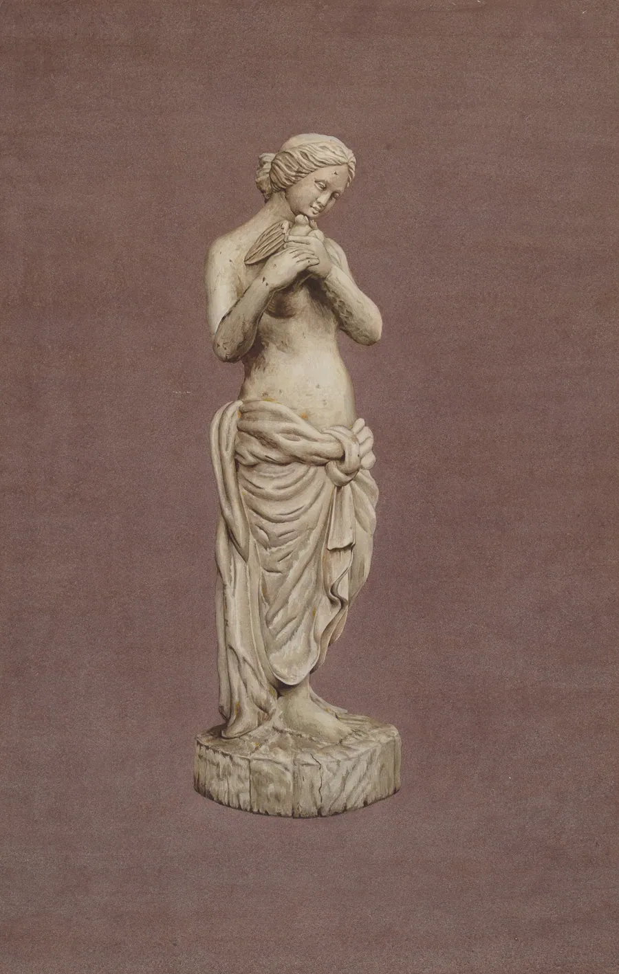 Wooden Garden Figure by Elizabeth Moutal