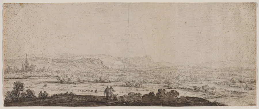 Landscape with the Village of Schenkenschanz, Gelderland by Herman Saftleven