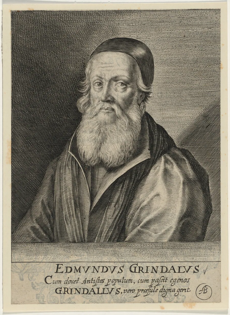 Edmund Grindal, Archbishop of Canterbury by Willem de Passe