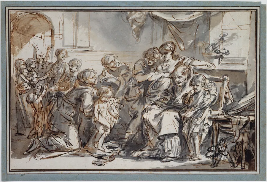 Domestic Scene by Jean-Baptiste Greuze