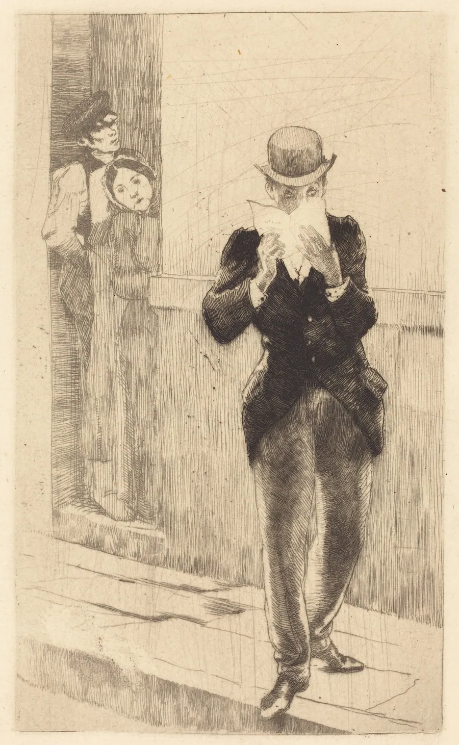 The Letter to Madame Henry (La lettre à Madame Henry) by Albert Besnard
