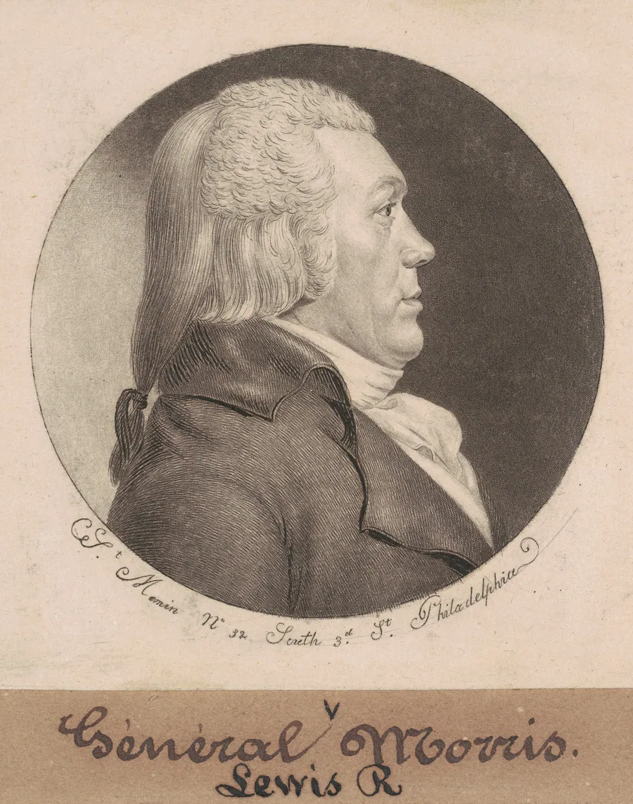 Lewis Richard Morris by Charles B. J. Févret de Saint-Mémin
