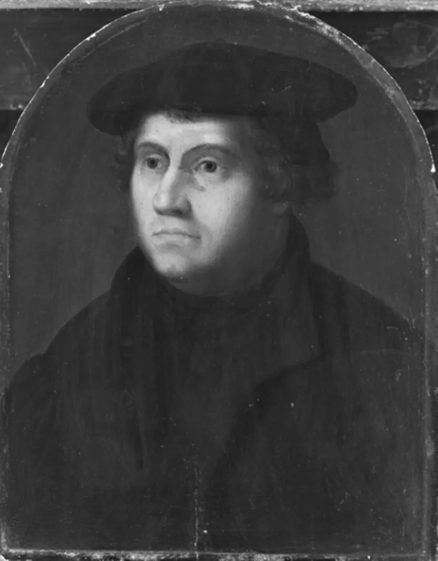 Portræt af Luther by Ubekendt