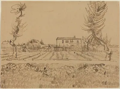 Ploughman in the Fields near Arles