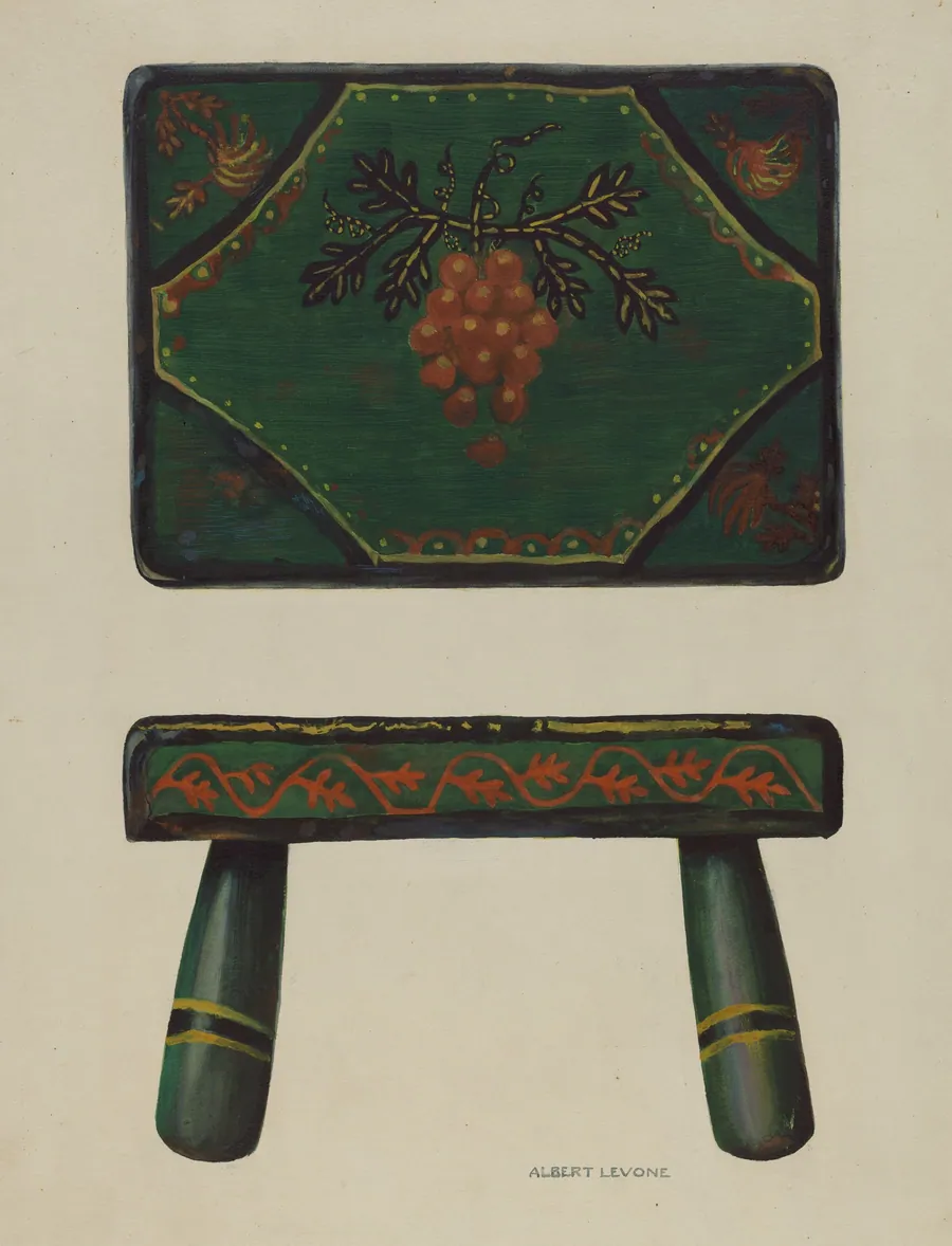 Footstool by Albert Levone