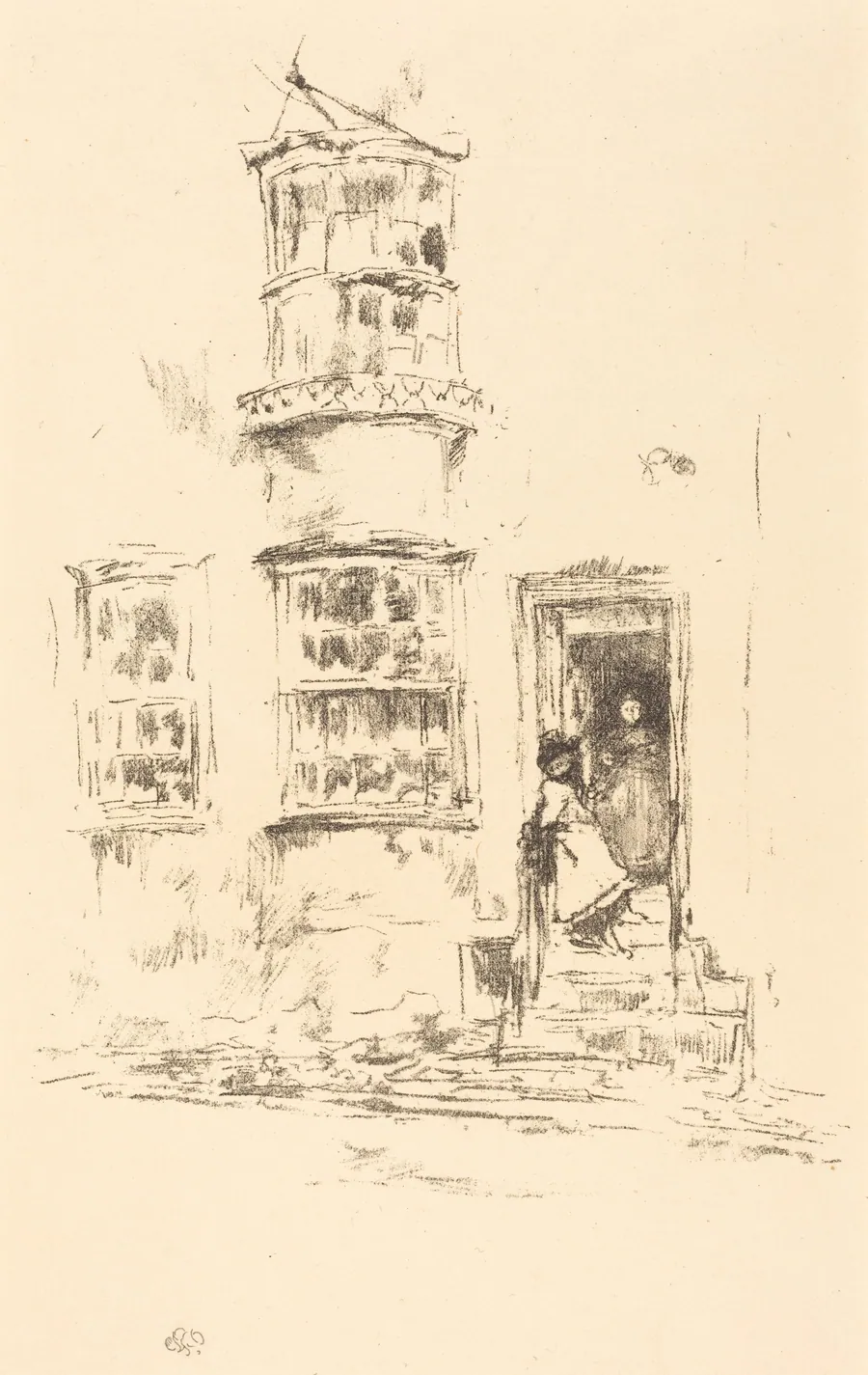 The Little Steps, Lyme Regis by James McNeill Whistler