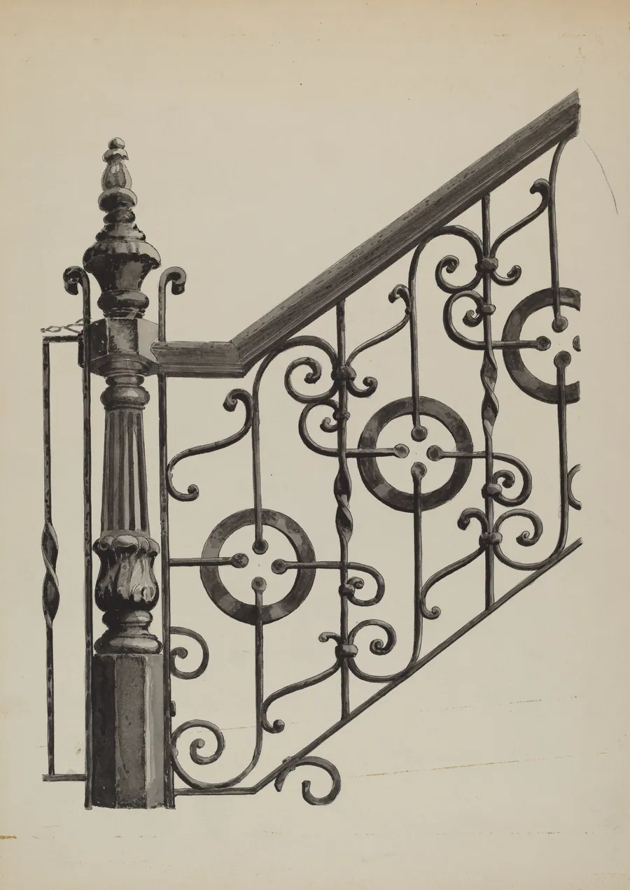 Iron Fence by Florence Huston