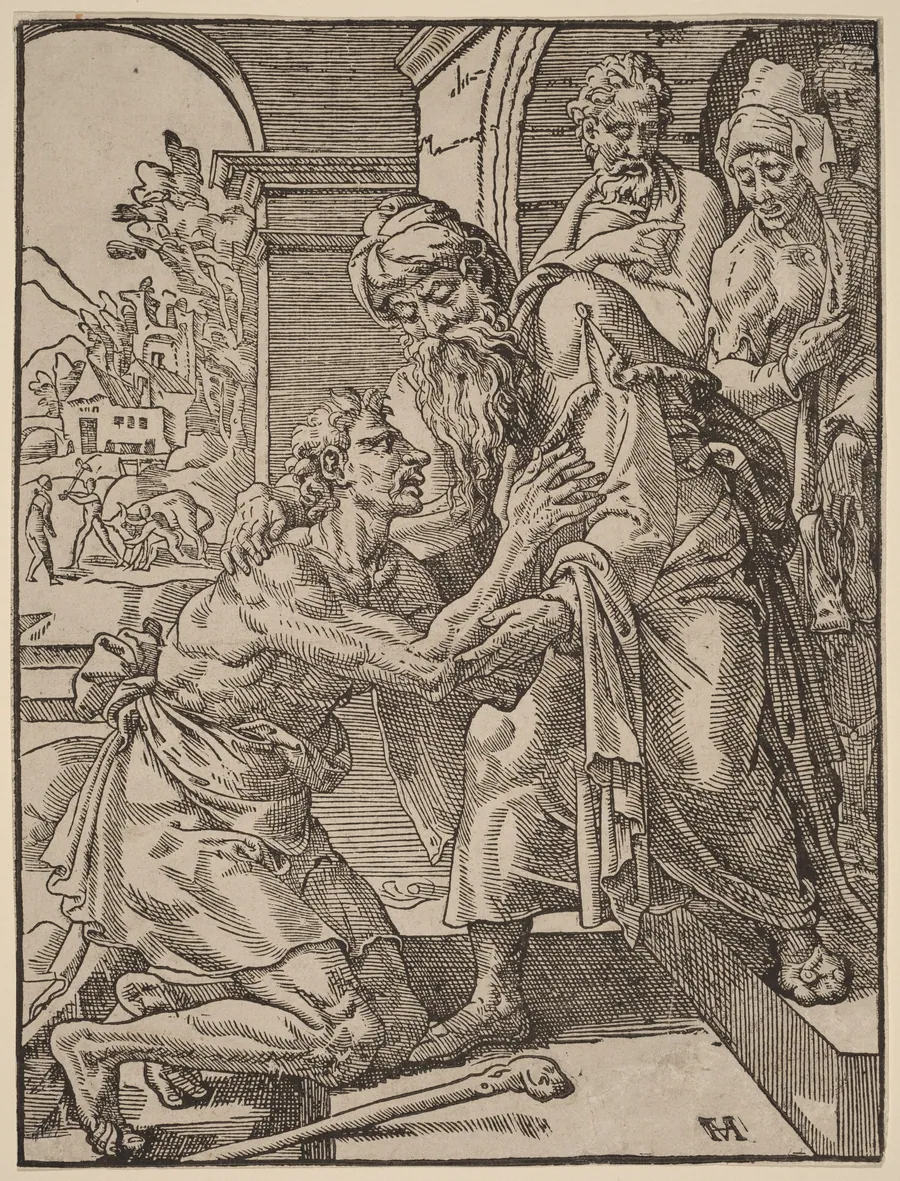 The Return of the Prodigal Son by Dirck Volckertz Coornhert