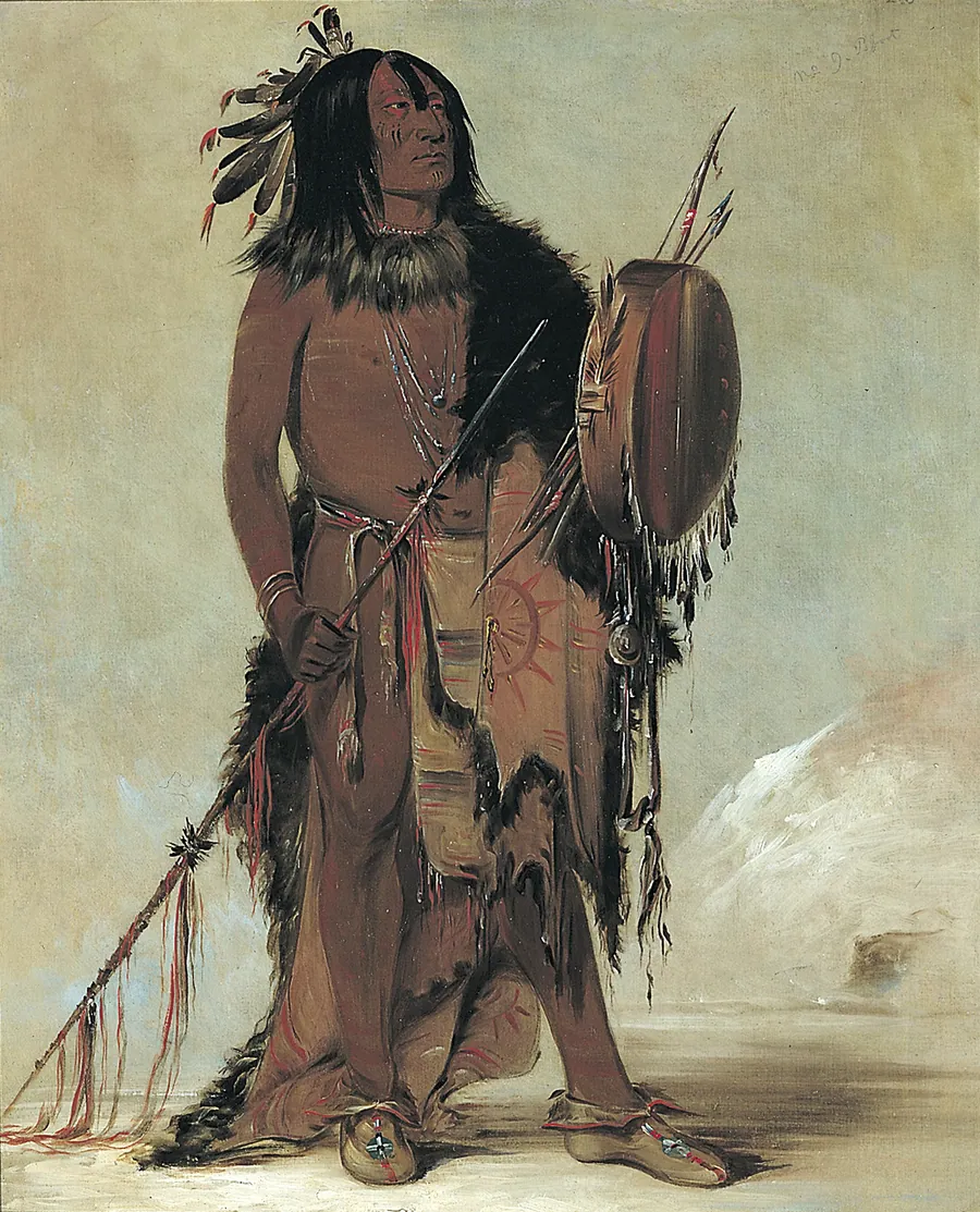 Wún-nes-tou, White Buffalo, an Aged Medicine Man by George Catlin, born Wilkes-Barre, PA 1796-died Jersey City, NJ 1872
