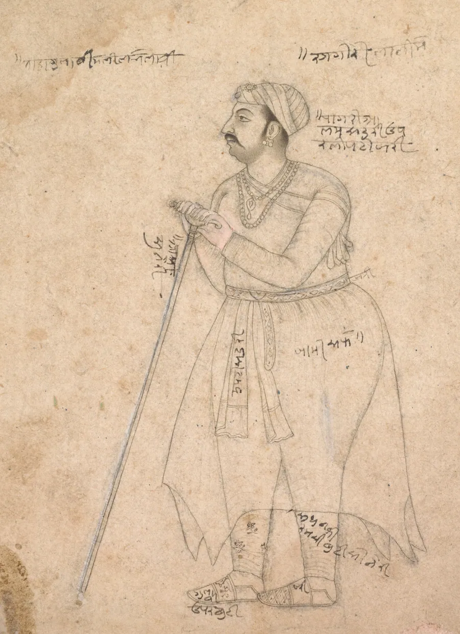 Portrait of Maharaja Rai Singh of Bikaner (reigned 1574-1612) by Nur Muhammad