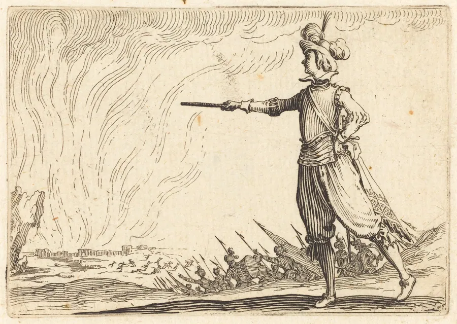 Military Commander on Foot by Jacques Callot