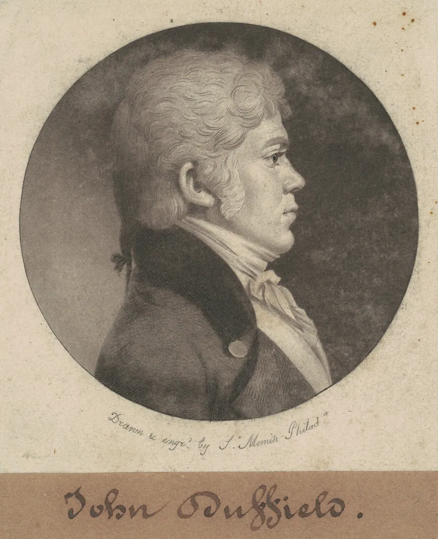 John Duffield by Charles B. J. Févret de Saint-Mémin