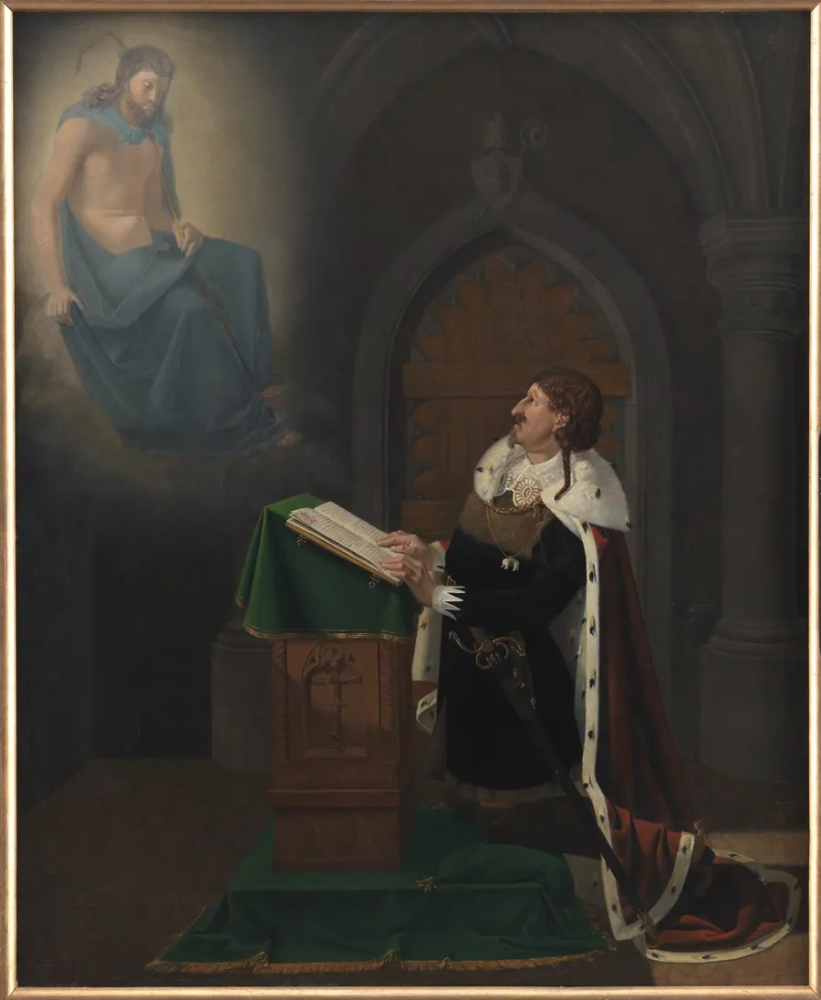 Christian IV's vision på slottet Rothenburg by Ditlev Blunck