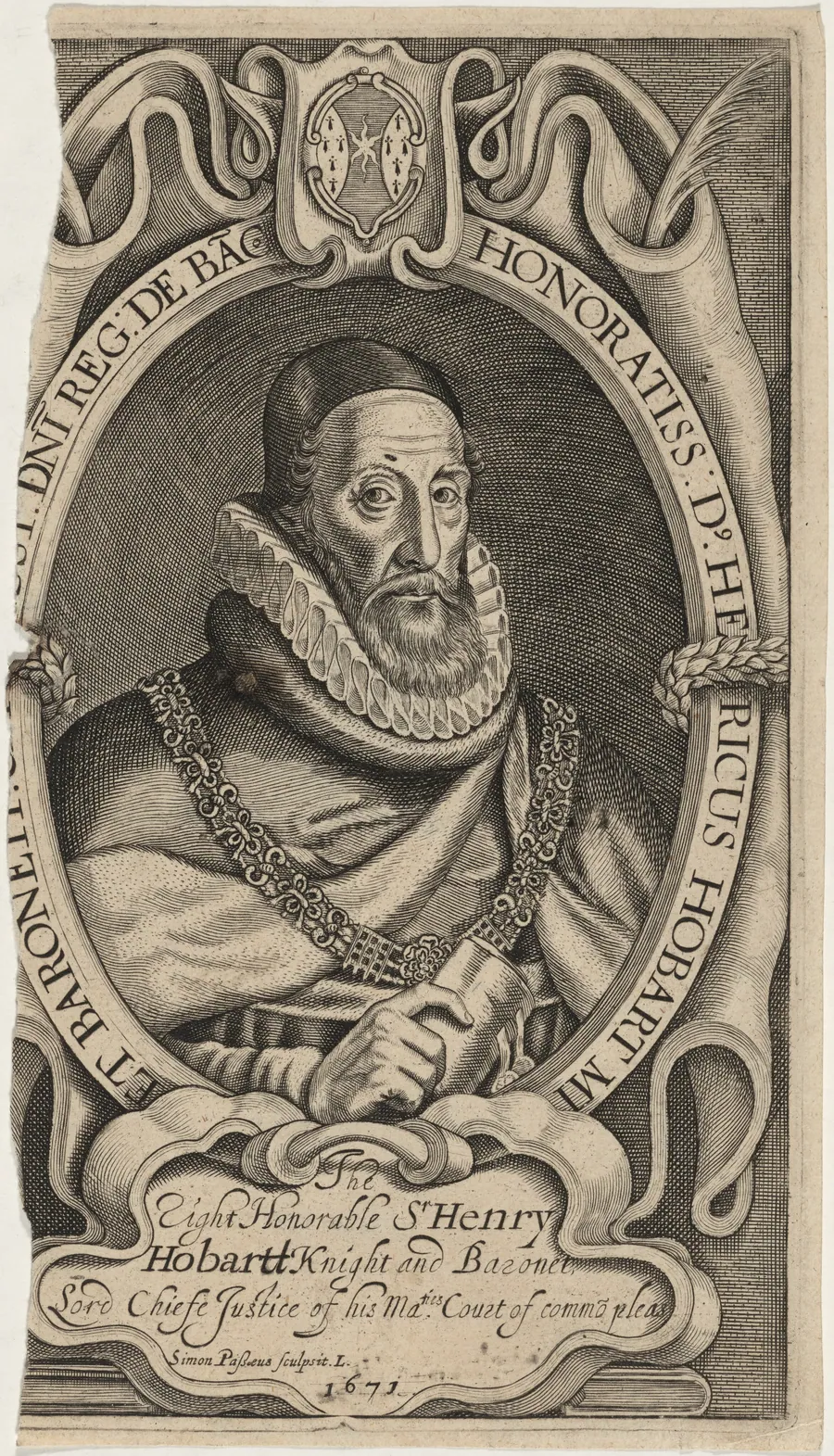 Sir Henry Hobart by Simon van de Passe