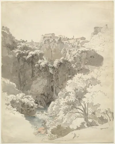 Tivoli and the Temple of the Sibyl Above the Aniene Gorge