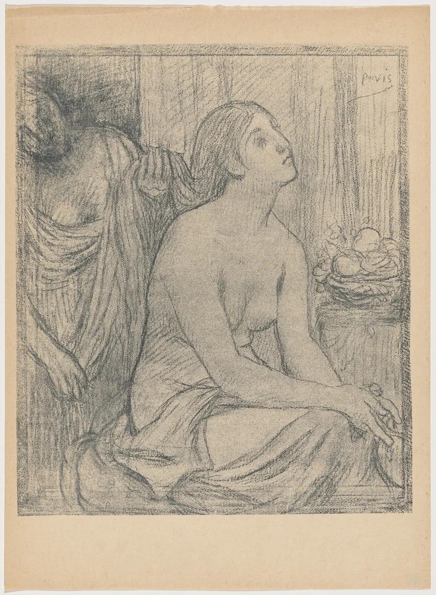 La toilette by Pierre Puvis de Chavannes