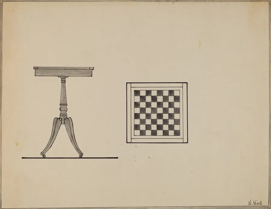 Checkerboard Table by Nicholas Gorid