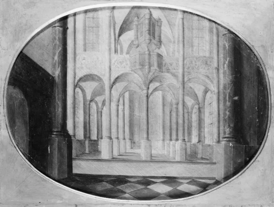 Kirkeinteriør by Hans Jurriaensz van Baden
