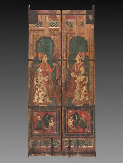 Pair of Painted Doors