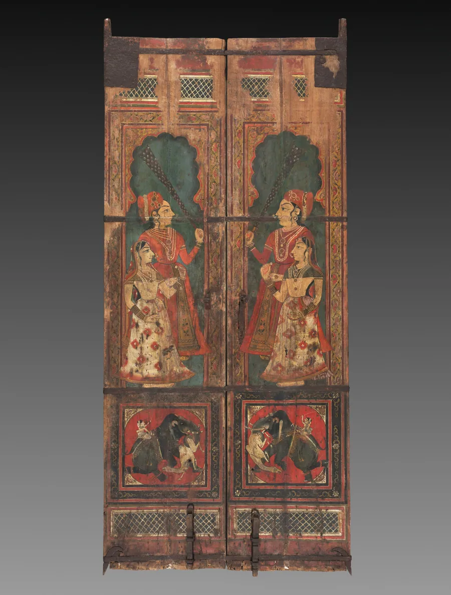 Pair of Painted Doors