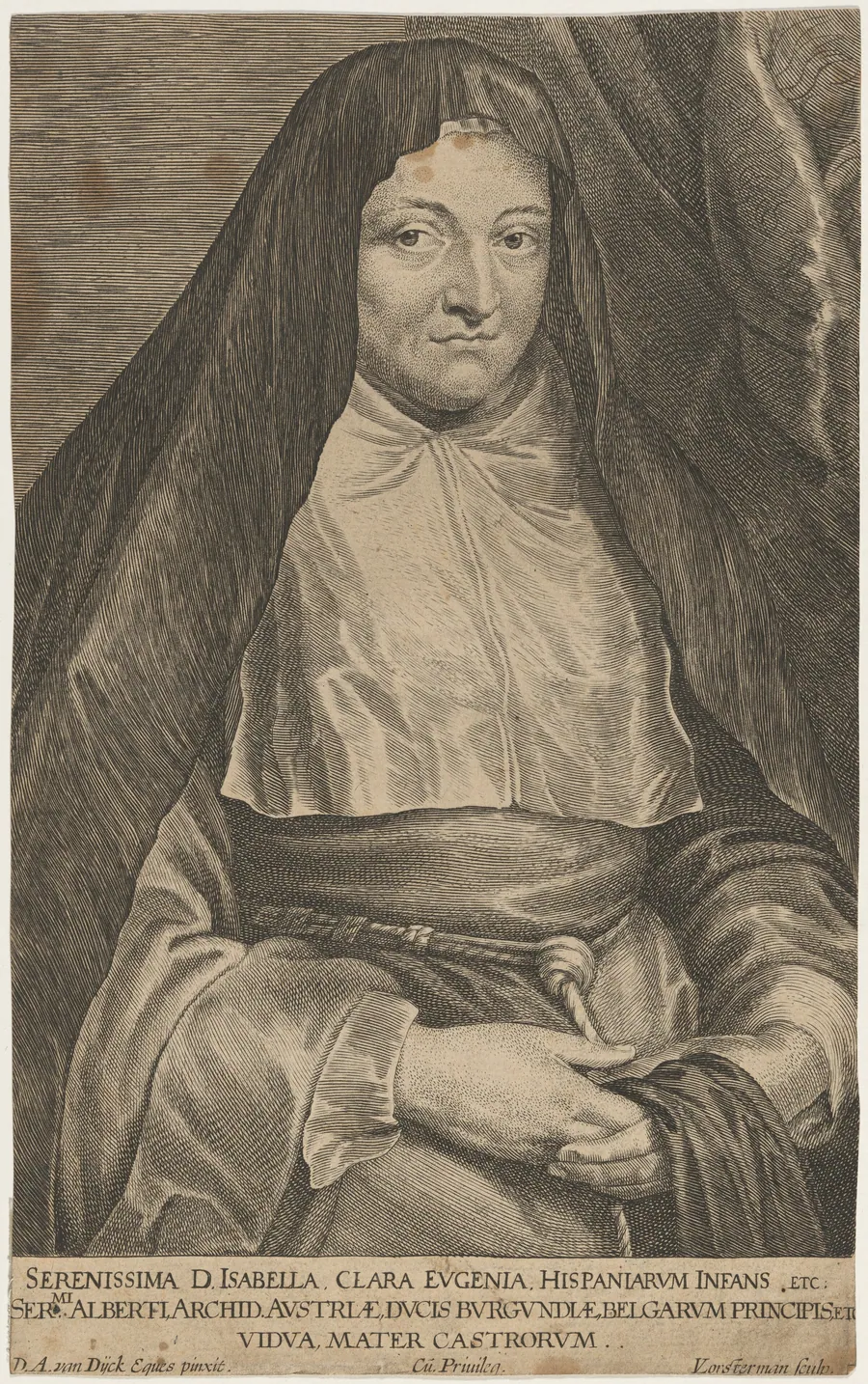 Isabella Clara Eugenie as a Nun by Lucas Emil Vorsterman