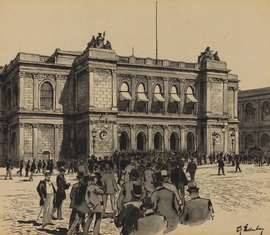 Borsenzeit by Fritz Stoltenberg