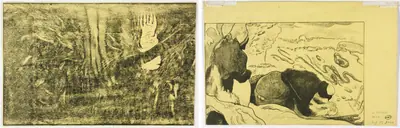 The Devil Speaks (Mahna No Varua Ino) (recto); Women Washing Clothes (verso)